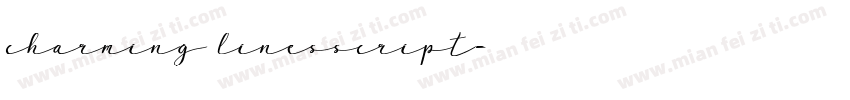 charming linesscript字体转换